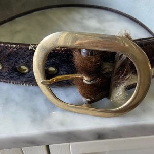 1960s vintage pony skin belt. EVC